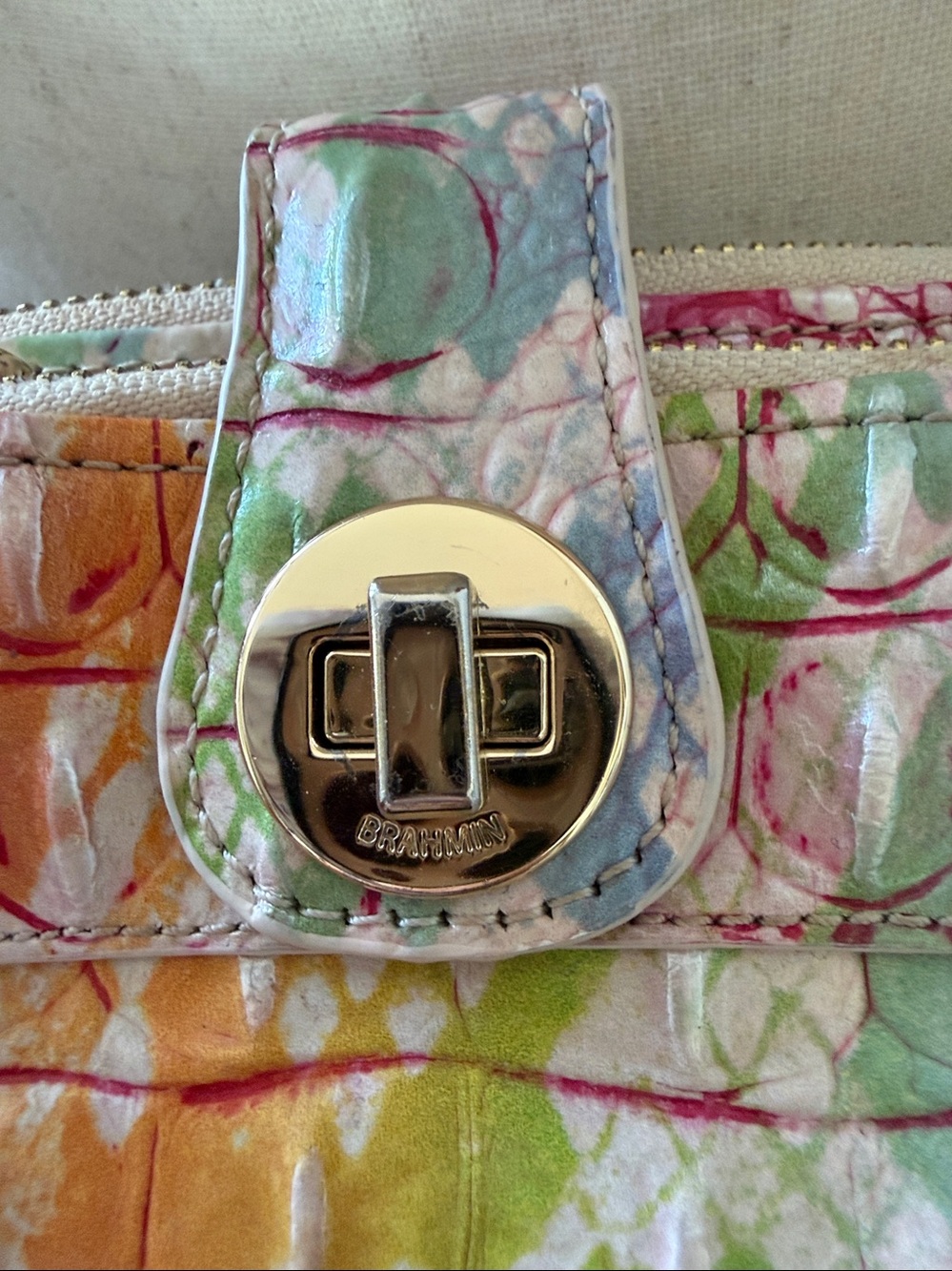 Brahmin Mina Optimism Crossbody Rainbow Bag - Picture 7 of 12